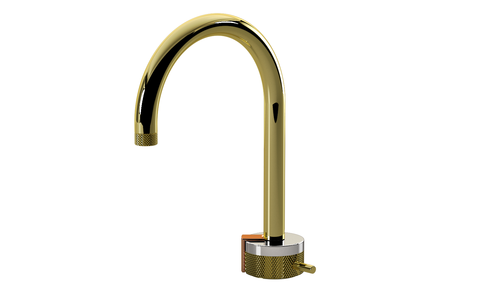 E-11502-R1PC-L2RG-PB Однорычажный прогрессивный смеситель для раковины - излив 16см GRAFF MOD+