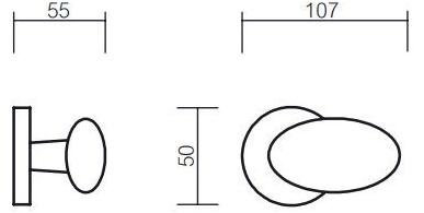 Pasini Ручка из латуни на розетке с замком  3581  - Вид №1