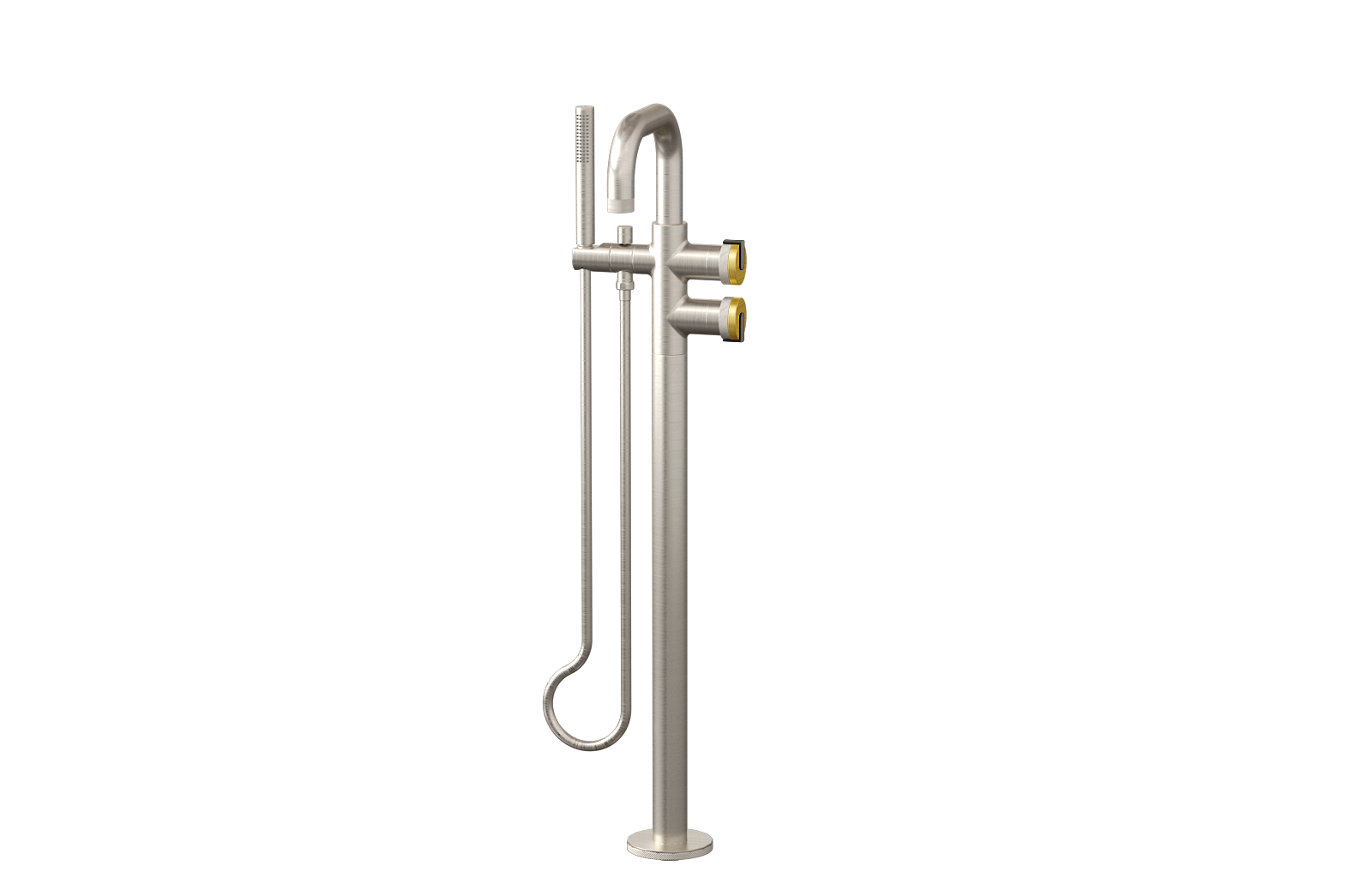 E-11557-R1BB-L1MBK-BNi Смеситель напольный отдельностоящий (внешняя часть) GRAFF MOD+