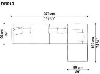 B&B Italia Кожаный диван Dock sun-id-1441060 - Вид №30