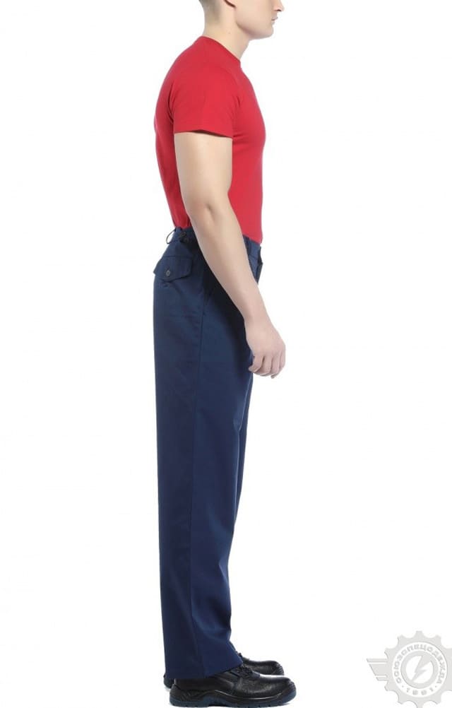65565 Брюки "Гарант" синие  Летняя спецодежда  размер 48-50/182-188  - Вид №4