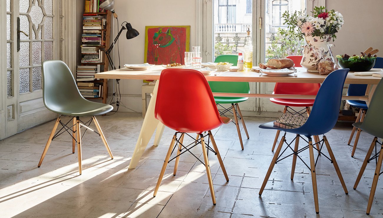 Стул Классический DSW Красный (eames style) TASHOTI ДИЗАЙНЕРСКИЕ, EAMES STYLE 010060 Красный  - Вид №4