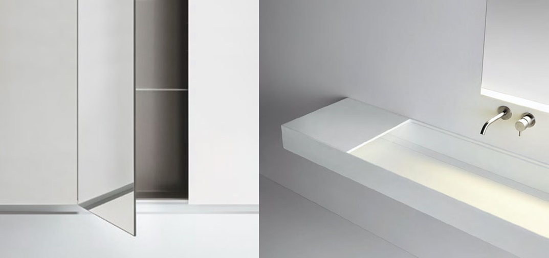 Комбинация ванной комнаты S103 в отделке UNIQUE Corian MILLDUE SINTESI SINTESI103 - Вид №2