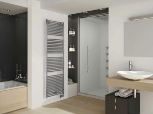 Хромированный электрический радиатор для ванной комнаты