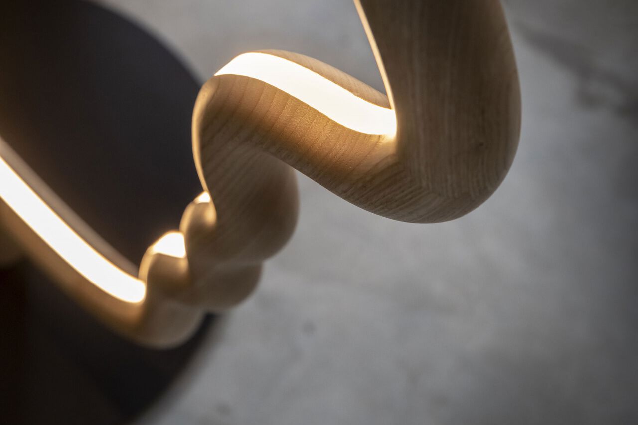 Светодиодная напольная лампа из массива дерева Mogg VIS A VIS ARCH-00110335 - Вид №7