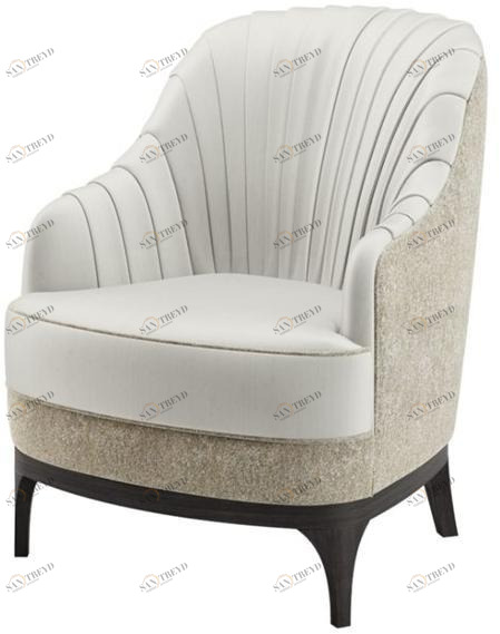 FRATO Кресло из атласа с подлокотниками  Fup010019aam 