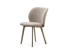 Мягкий стул с латунной рамой