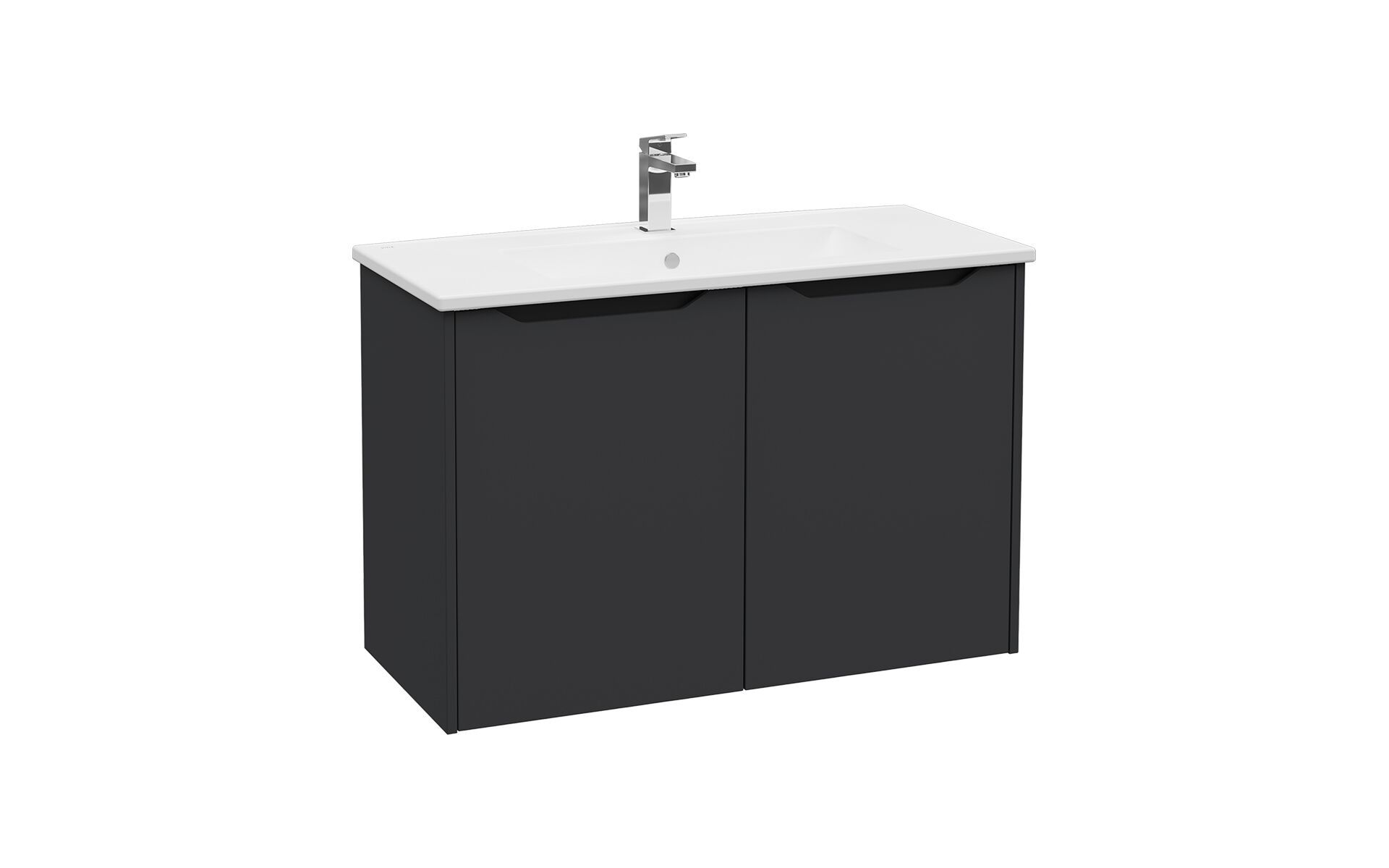 Подвесной шкаф для умывальника со встроенной раковиной VitrA Bathrooms Integra Square ARCH-00064763 - Вид №3
