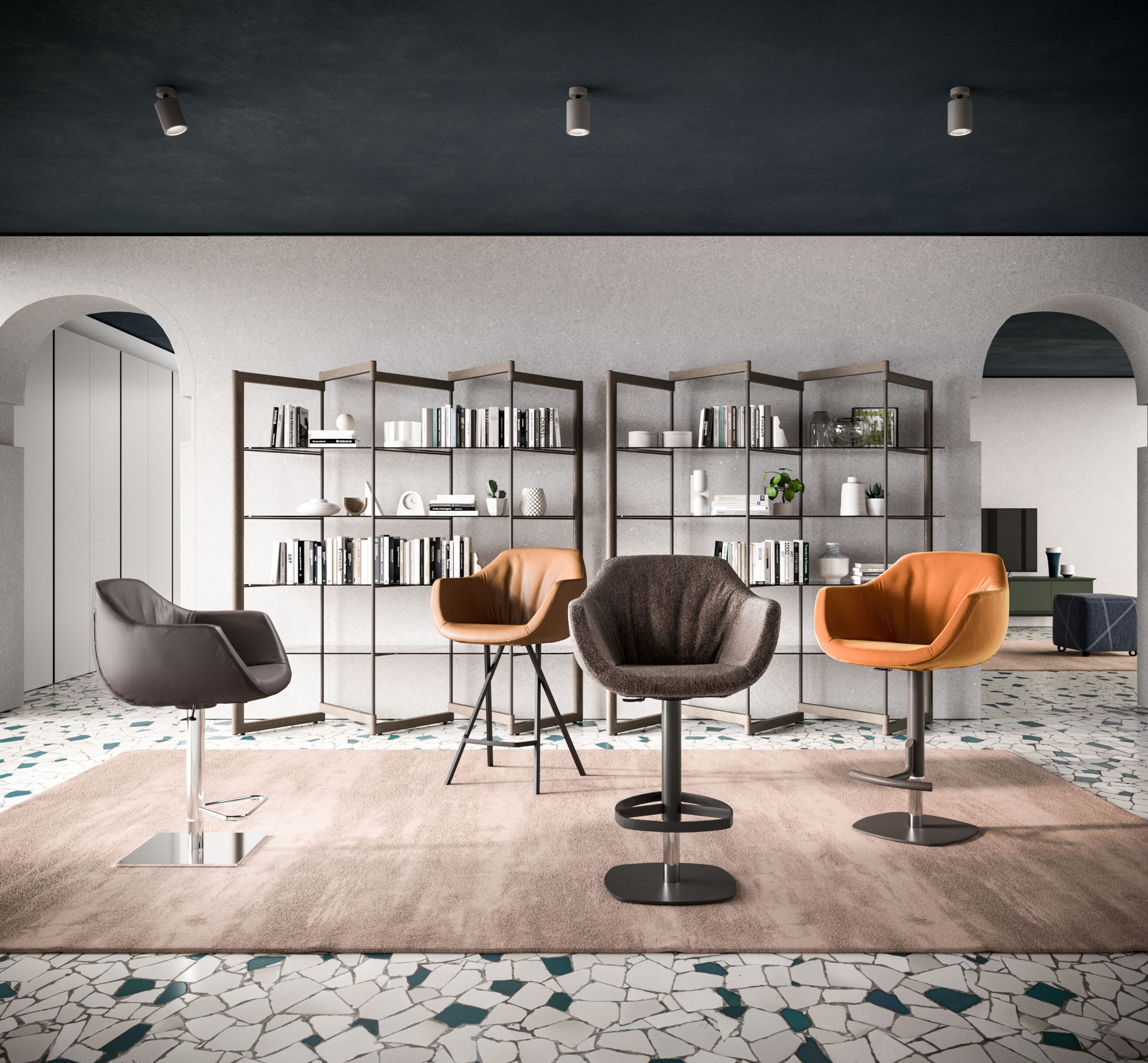 Кожаный мягкий стул Ozzio Italia PIQUET ARCH-00108416 - Вид №3