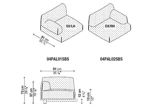 Угловое садовое кресло из ткани Kristalia сцена ARCH-00125022 - Вид №13