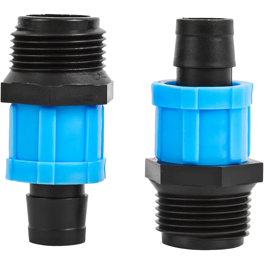 Адаптер BOUTTE для подключения капельной ленты 16 мм с резьбой 3/4" 87270990 STLM-0956558