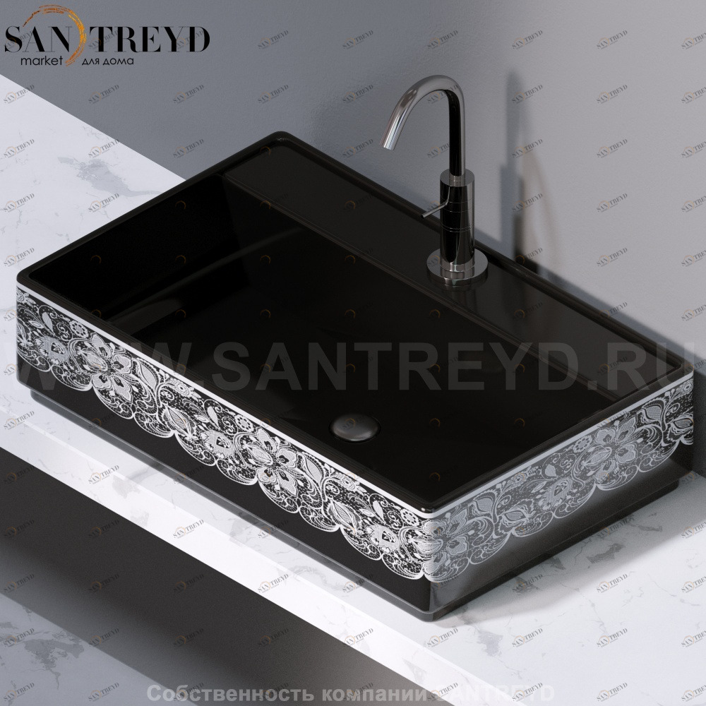 L621461 Накладная раковина на столешницу  прямоугольная A. e T. Italia Fly AeT ITALIA