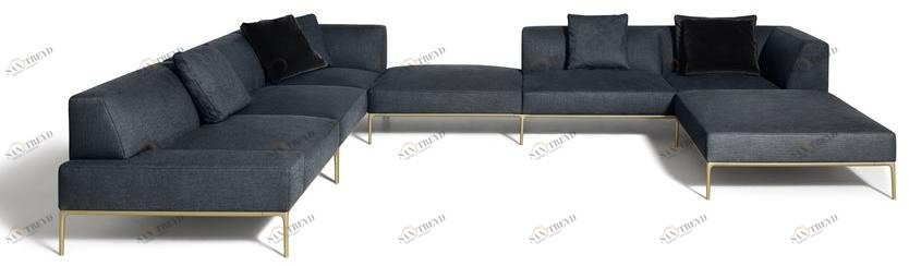 DE PADOVA Секционный модульный диван из ткани sun-id-1364708