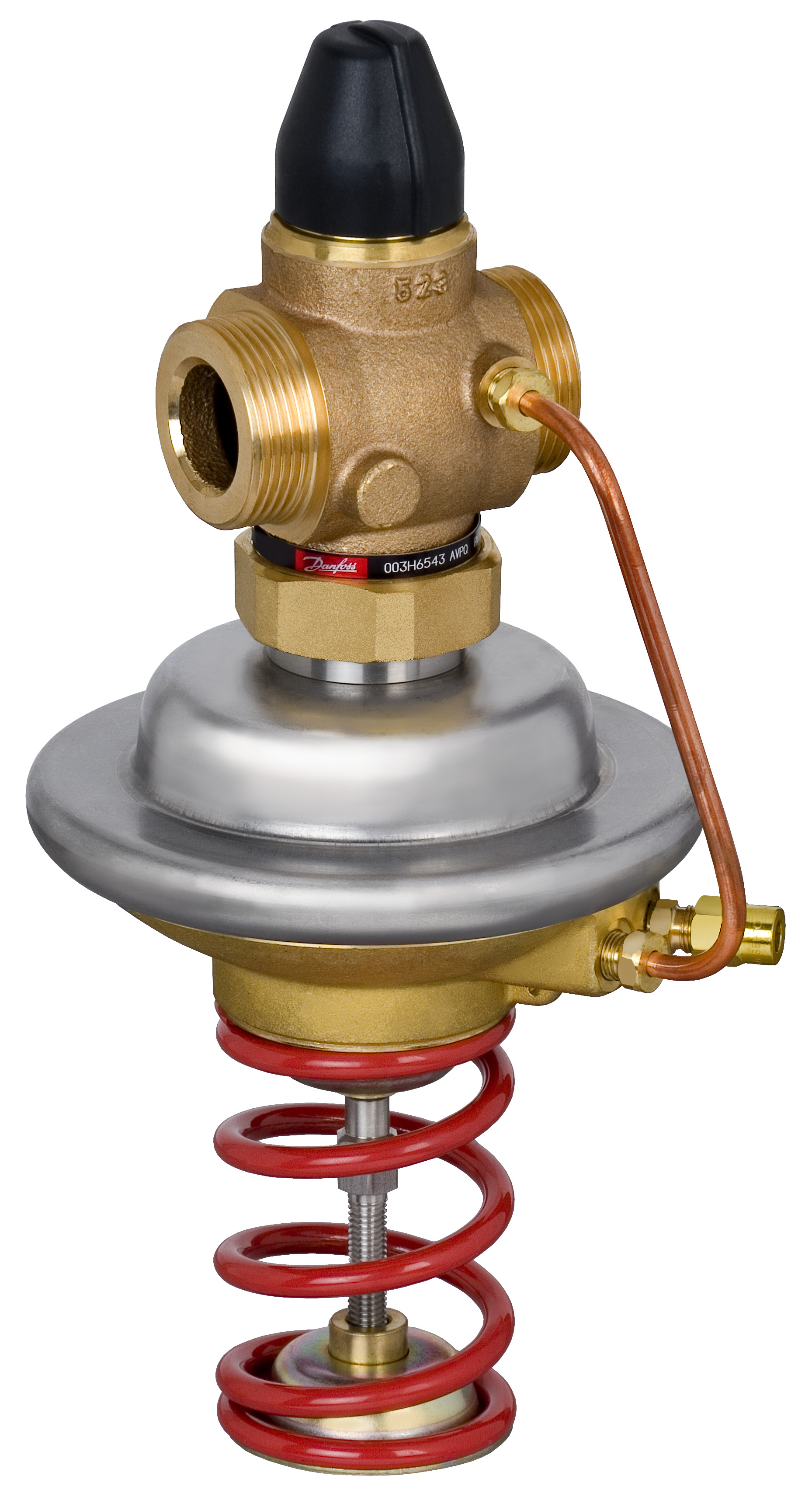 Danfoss Регулятор перепада давления AVPQ для монтажа на обратном трубопроводе РПД AVPQ PN25 15/4/0,3-2/0,2/рез./обр 003H6541  - Вид №14