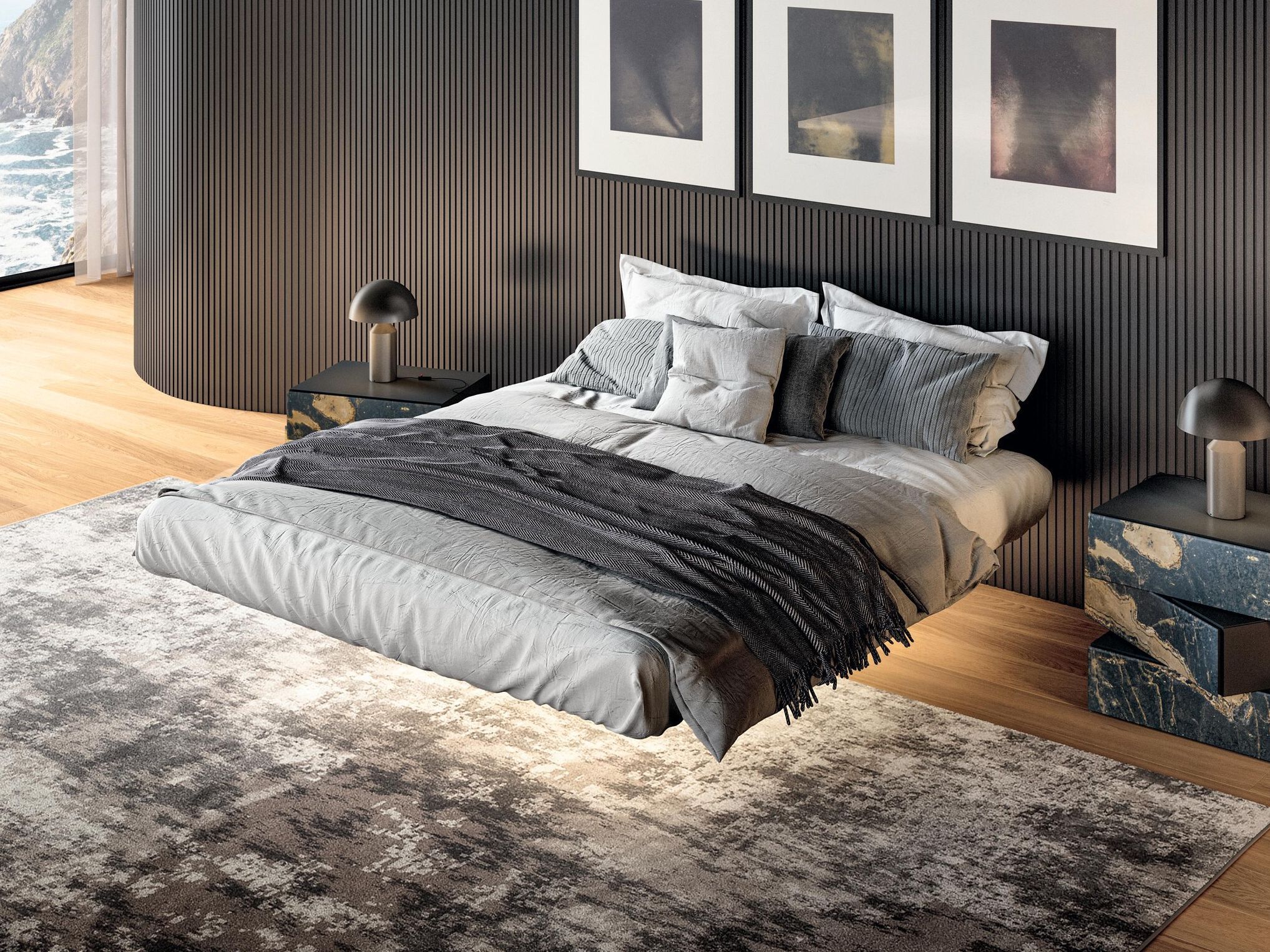 Двуспальная подвесная кровать Lago FLUTTUA - 1600 ARCH-00016464