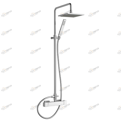 18347 Tермостатический смеситель для душа, внешний, колонка, девиатор, гибкий и душ EFFEPI RUBINETTERIE H-tre 