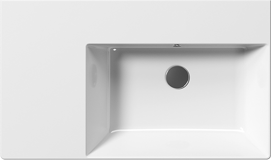 9457111 Подвесная раковина настенная овальная GSI ceramica  белая  - Вид №1