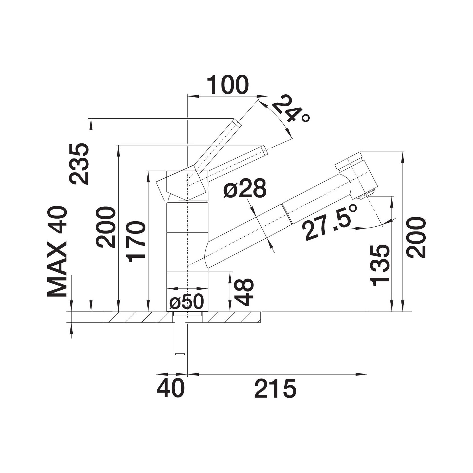 Смеситель / Tivo-s BLANCO sun-id-378119 - Вид №3