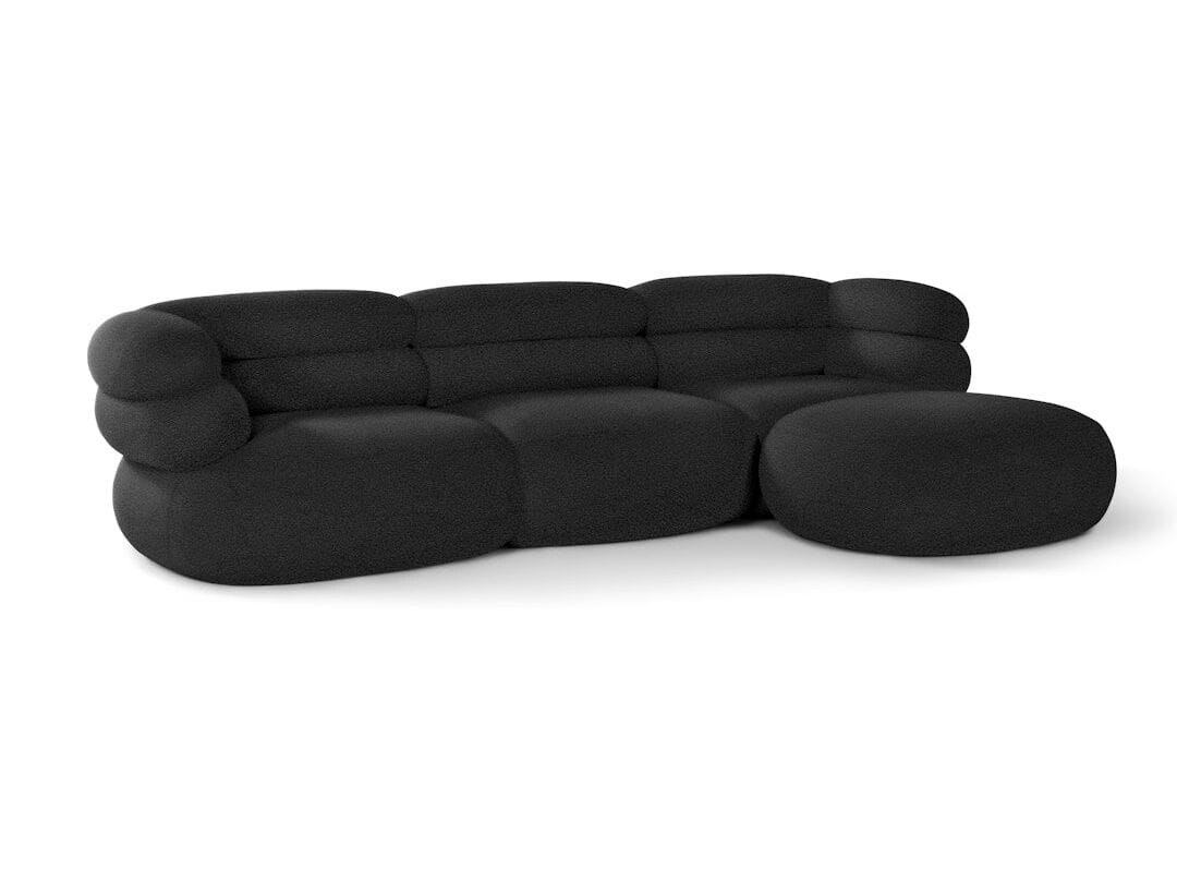 Модульный тканевый диван с полуостровом на 3 места Knoll Biboni ARCH-00052905 - Вид №14