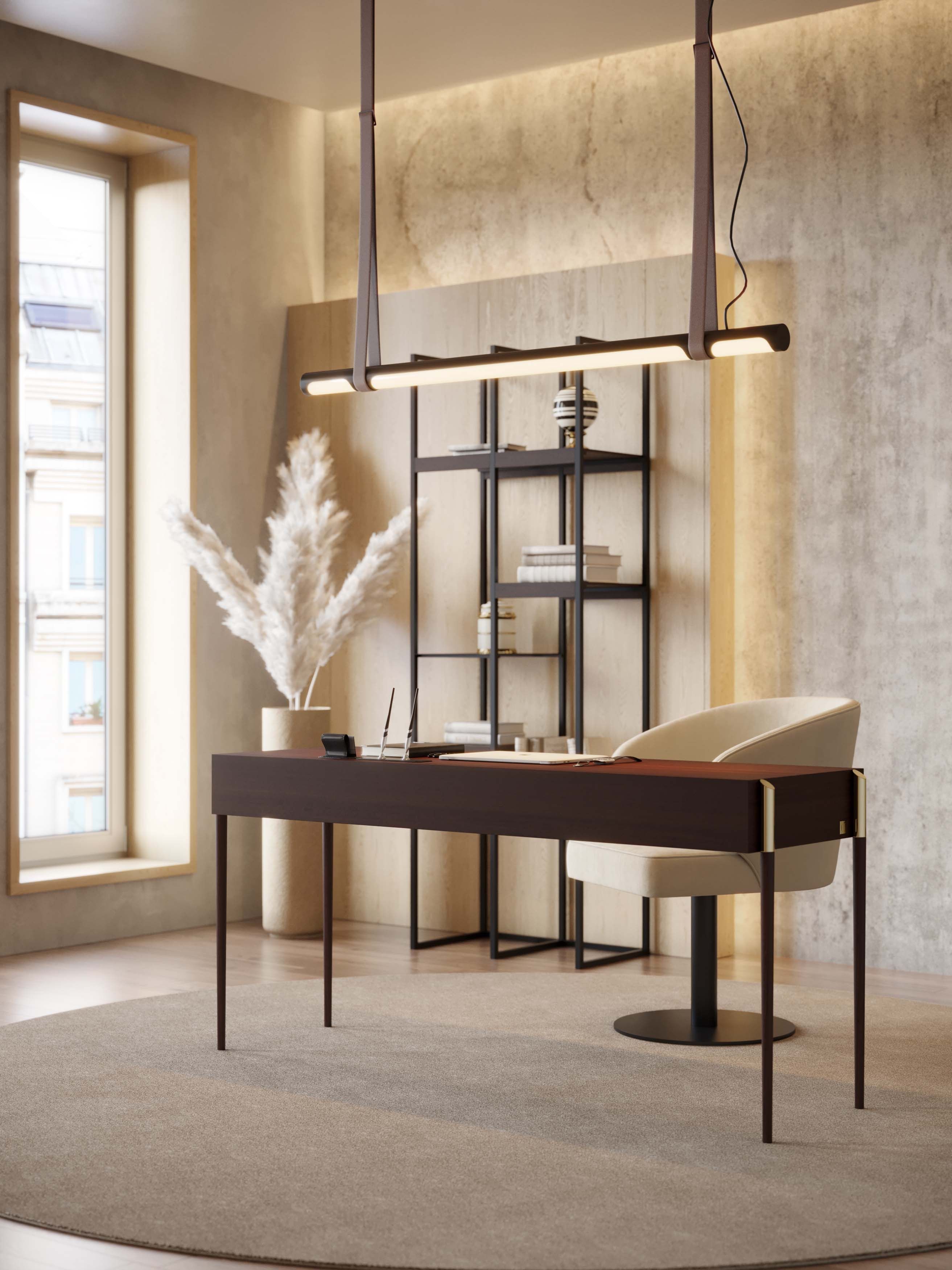 Эвкалиптовый письменный стол с ящиками Stylish Club His &amp ARCH-00042039 - Вид №7