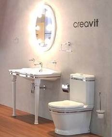 AN360-00CB00E-AD00 ANTIK Унитаз напольный с биде ДЕКОР ЗОЛОТО Creavit Antik  - Вид №5