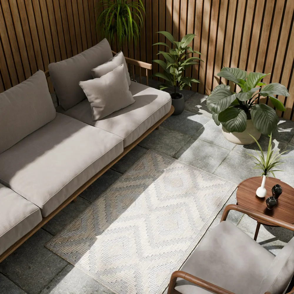 Циновка Дели 80x120 см полипропилен 81414_50512 цвет бежевый ROYALTAFT STLM-2211204