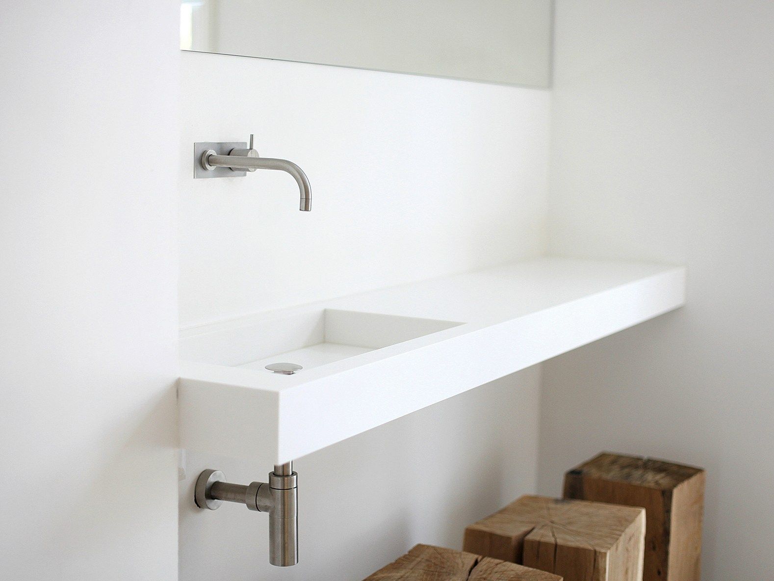 Прямоугольный подвесной умывальник в HIMACS Not Only White ARCH-00100904 - Вид №4