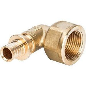 Угольник-переходник ВР 16x3/4" аксиальный для труб из сшитого полиэтилена STOUT