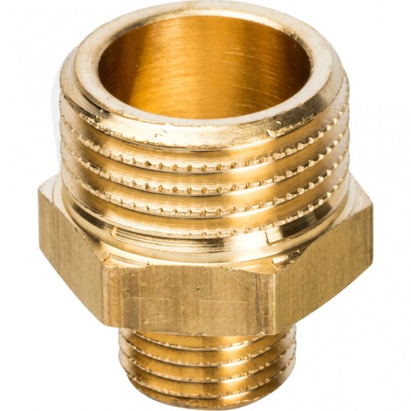 Ниппель переходной НН 1/2х1/4" латунь STOUT SFT0003001214 - Вид №1