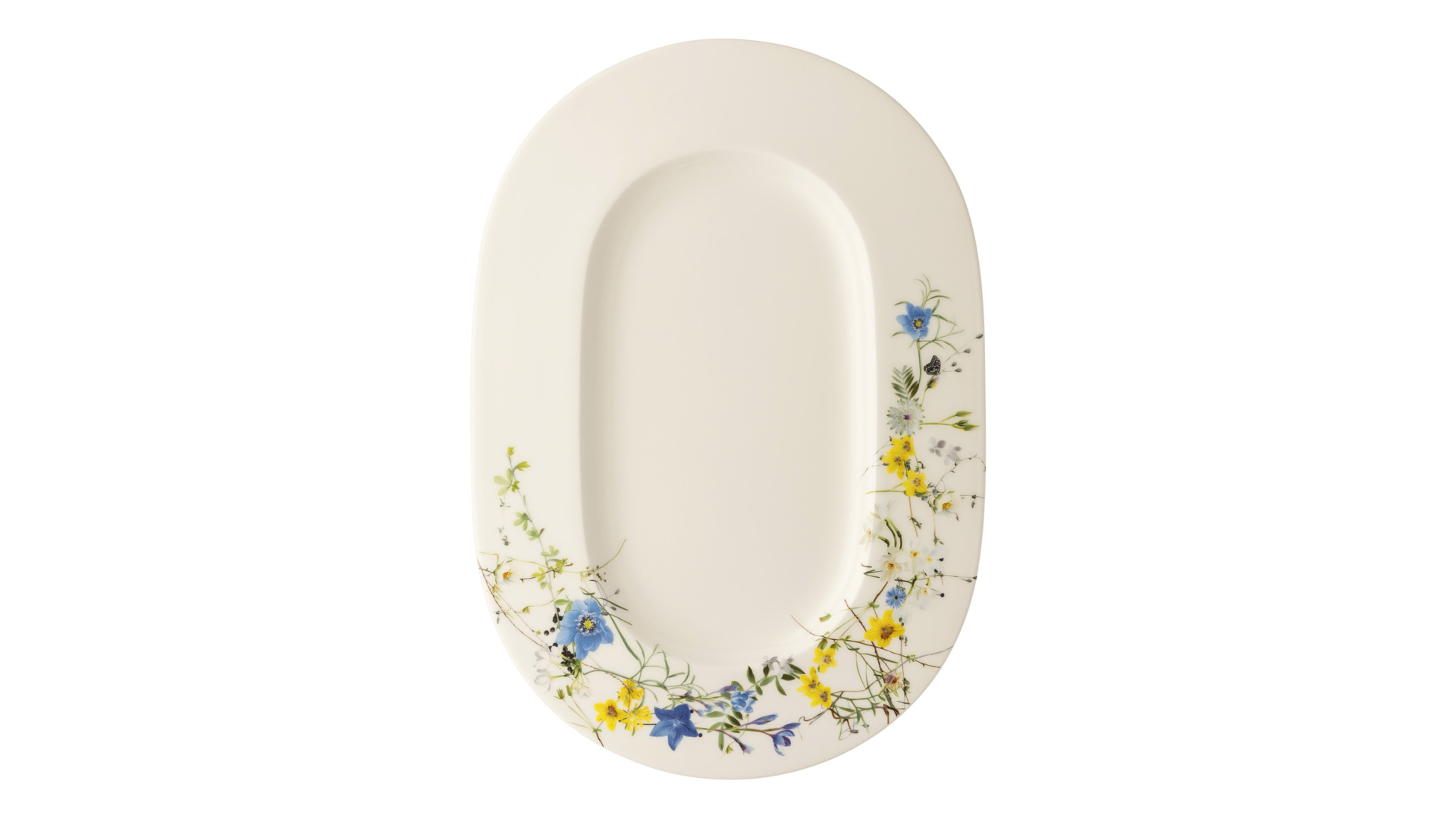 10624785 Rosenthal Блюдо овальное Rosenthal Альпийские цветы 34см, фарфор Фарфор  - Вид №1