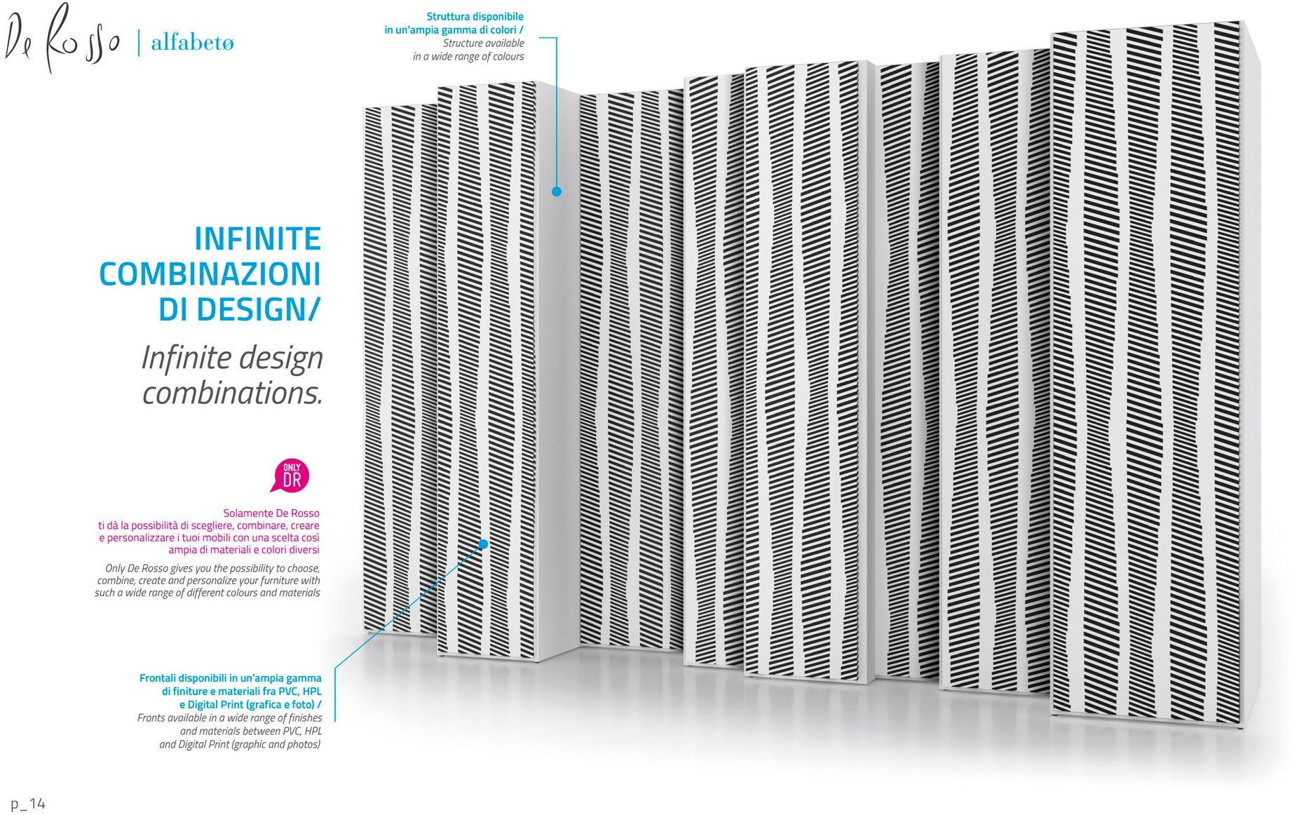 De Rosso Шкаф HPL с раздвижными дверцами на заказ Alfabeto sun-id-1482803 - Вид №8