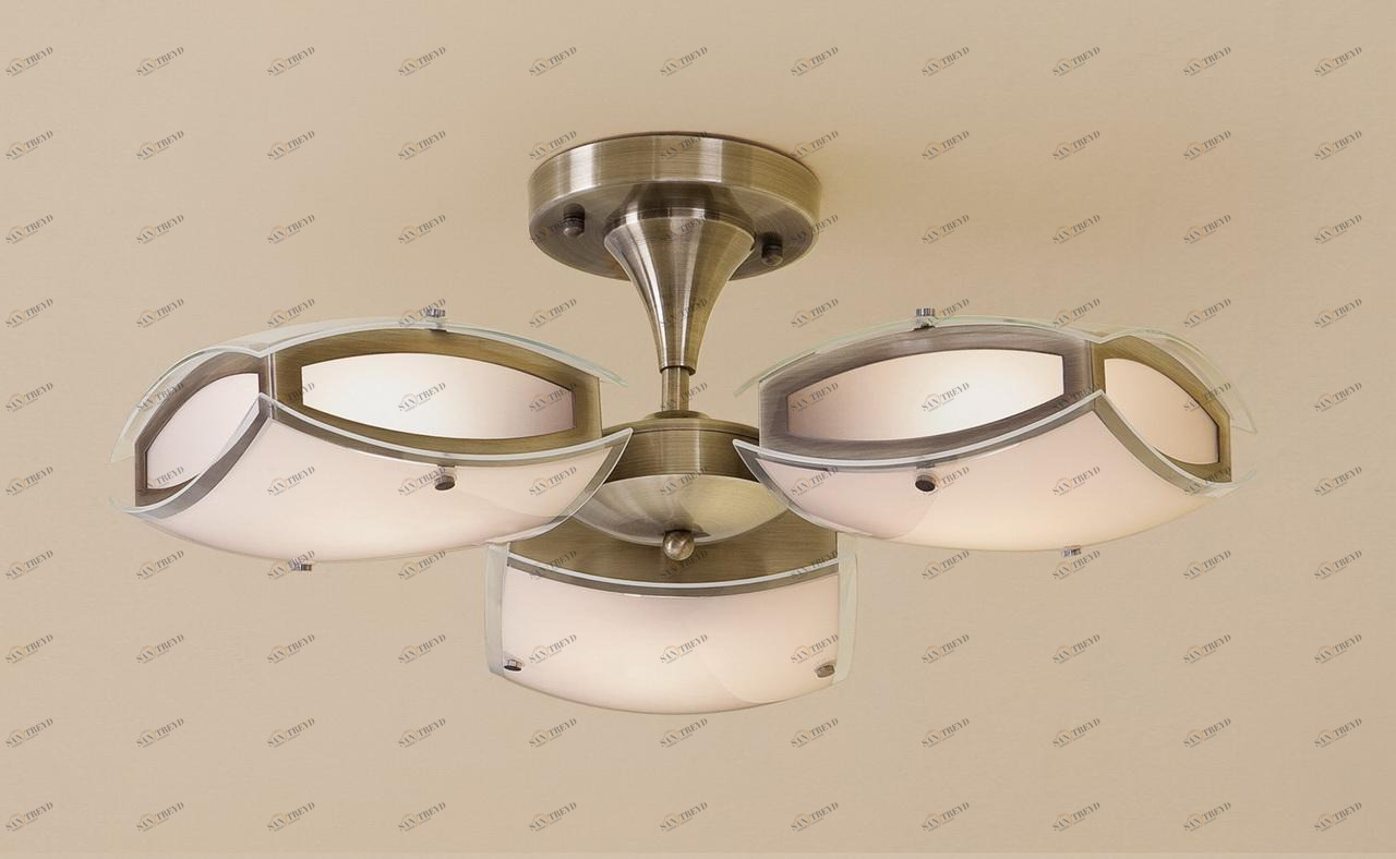 Потолочная люстра Citilux Берген CL161133 CITILUX БЕРГЕН БРОНЗА 183022 Белый 