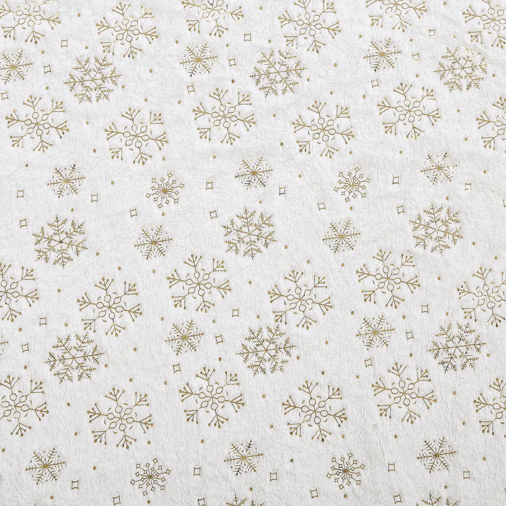 Плед Snow 150x200 см велсофт цвет белый 84547856 STLM-2068077 Santreyd Новый Год - Вид №1