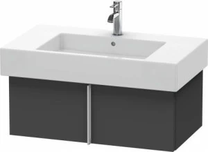 VE611304949 Тумбочка подвесная Vero #VE6113 800 x 446 мм Графит матовый, декор