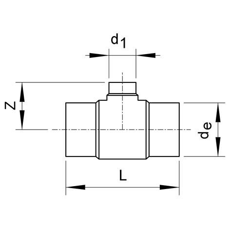 SANIT 8X3F300P10 Тройник 90 °, полипропилен, SDR 11, короткое, снижение  - Вид №1