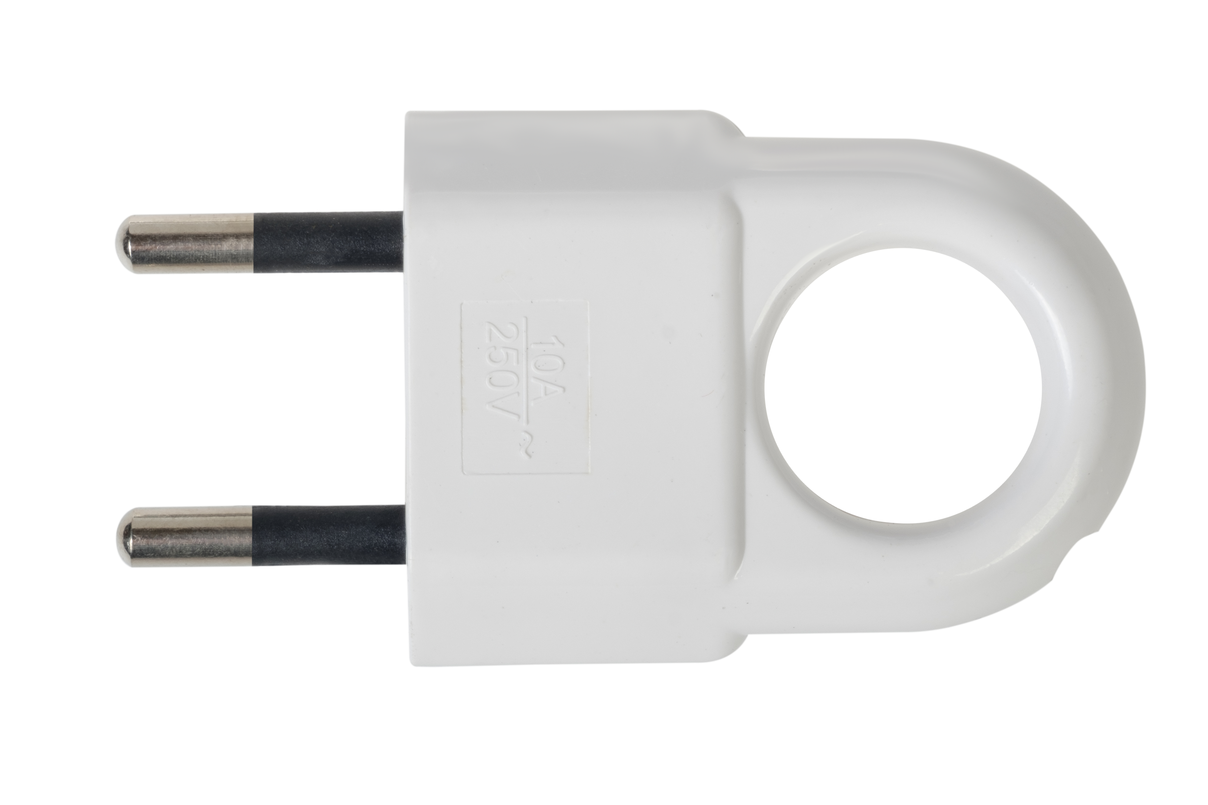 Прямая вилка DUWI для бытовой техники 10А белая 87658033 STLM-0074646