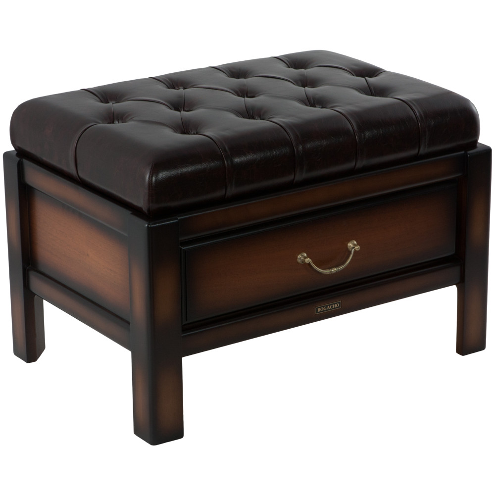 11127 Банкетка Лотос 6 Орех Шоколад мрамор BOGACHO 4627138159958