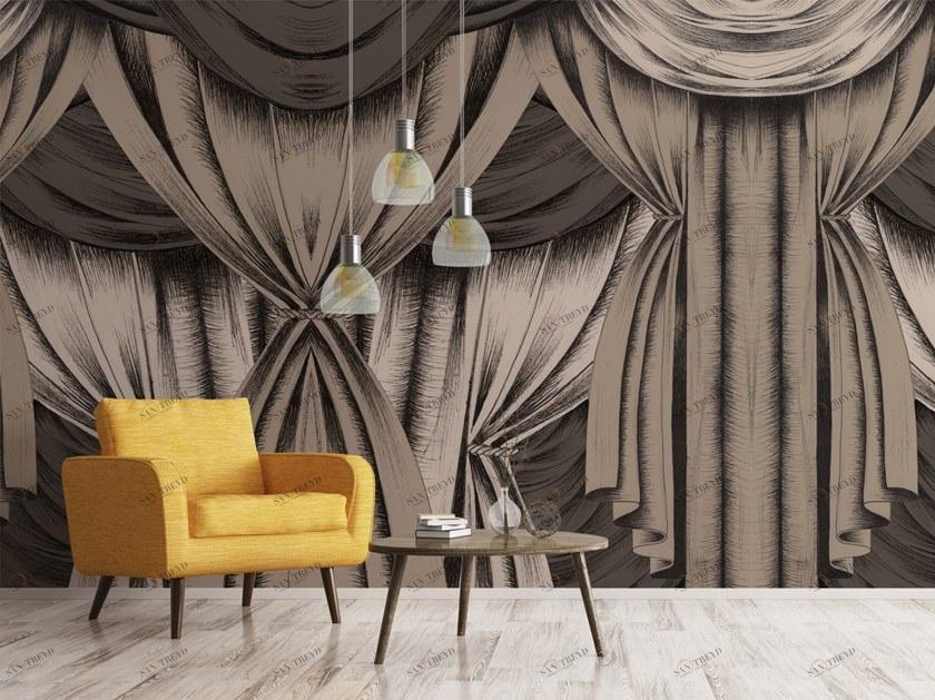 Baboon Моющиеся виниловые обои Pattern sun-id-1493492