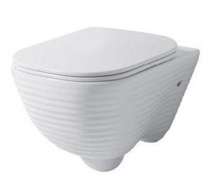 LO005RIM55 Подвесной унитаз настенный Бежевый Disegno Ceramica Loom Италия