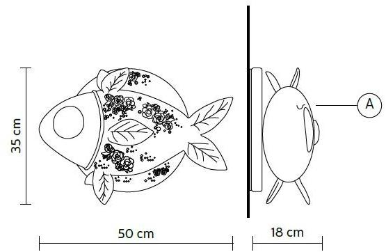 Karman Белый керамический настенный светильник Aprile sun-id-1510485 - Вид №2
