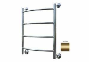 Полотенцесушитель водяной Aquanet Romeo 600x600 золото