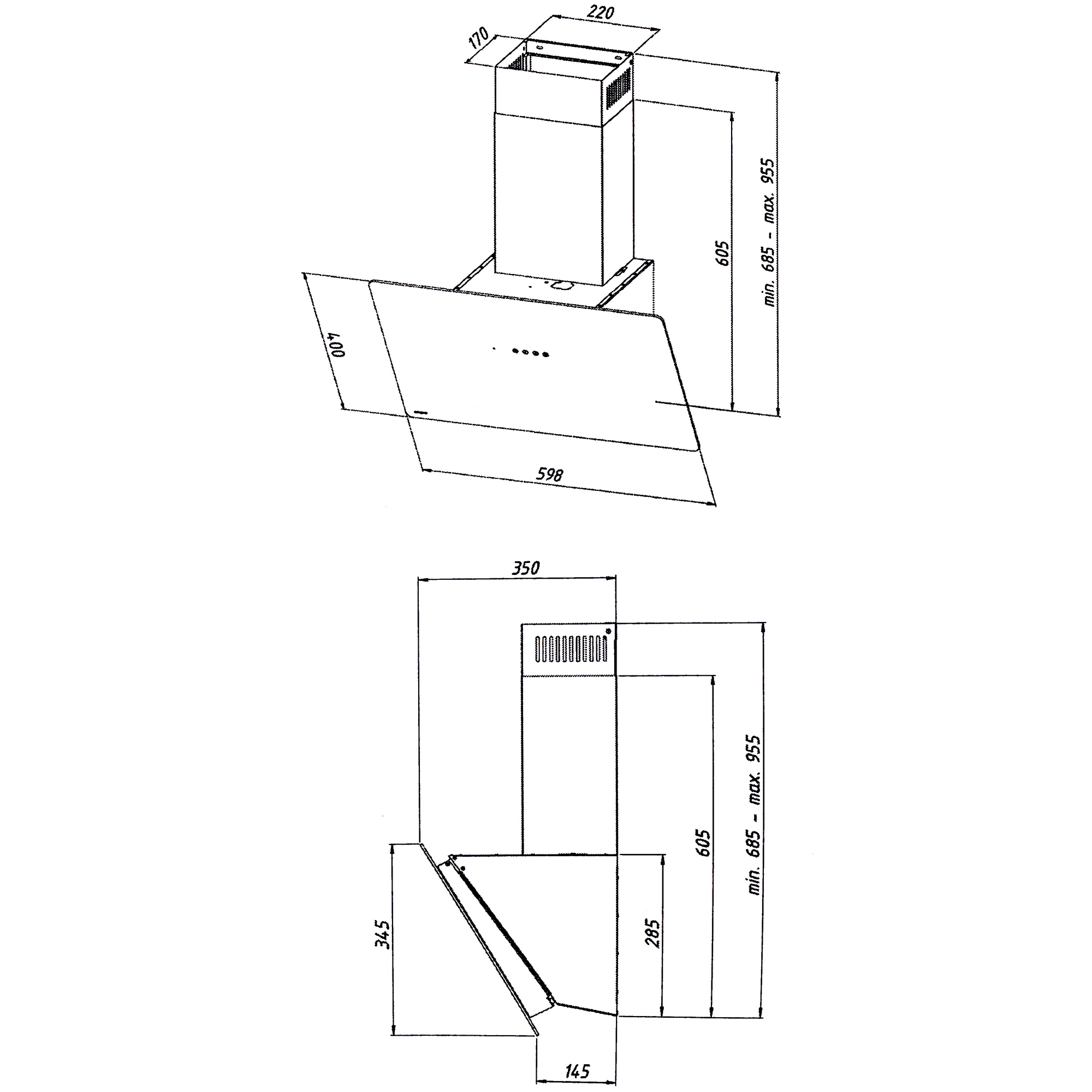 9940338 Вытяжка наклонная Akpo WK-11 Smart черный STDN-0124347 - Вид №12