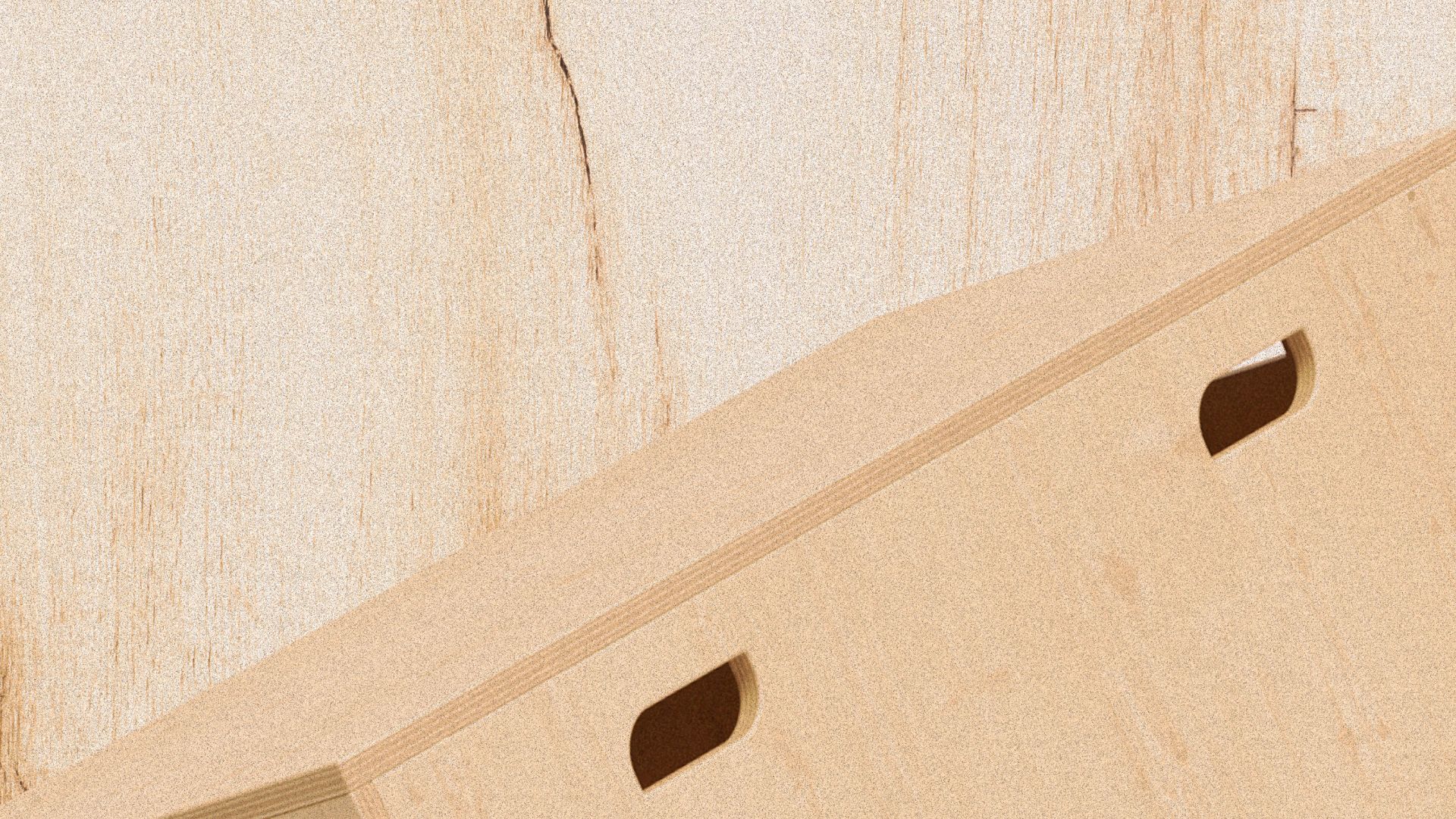 Высокий деревянный стул Bõln Kub ARCH-00135660 - Вид №1