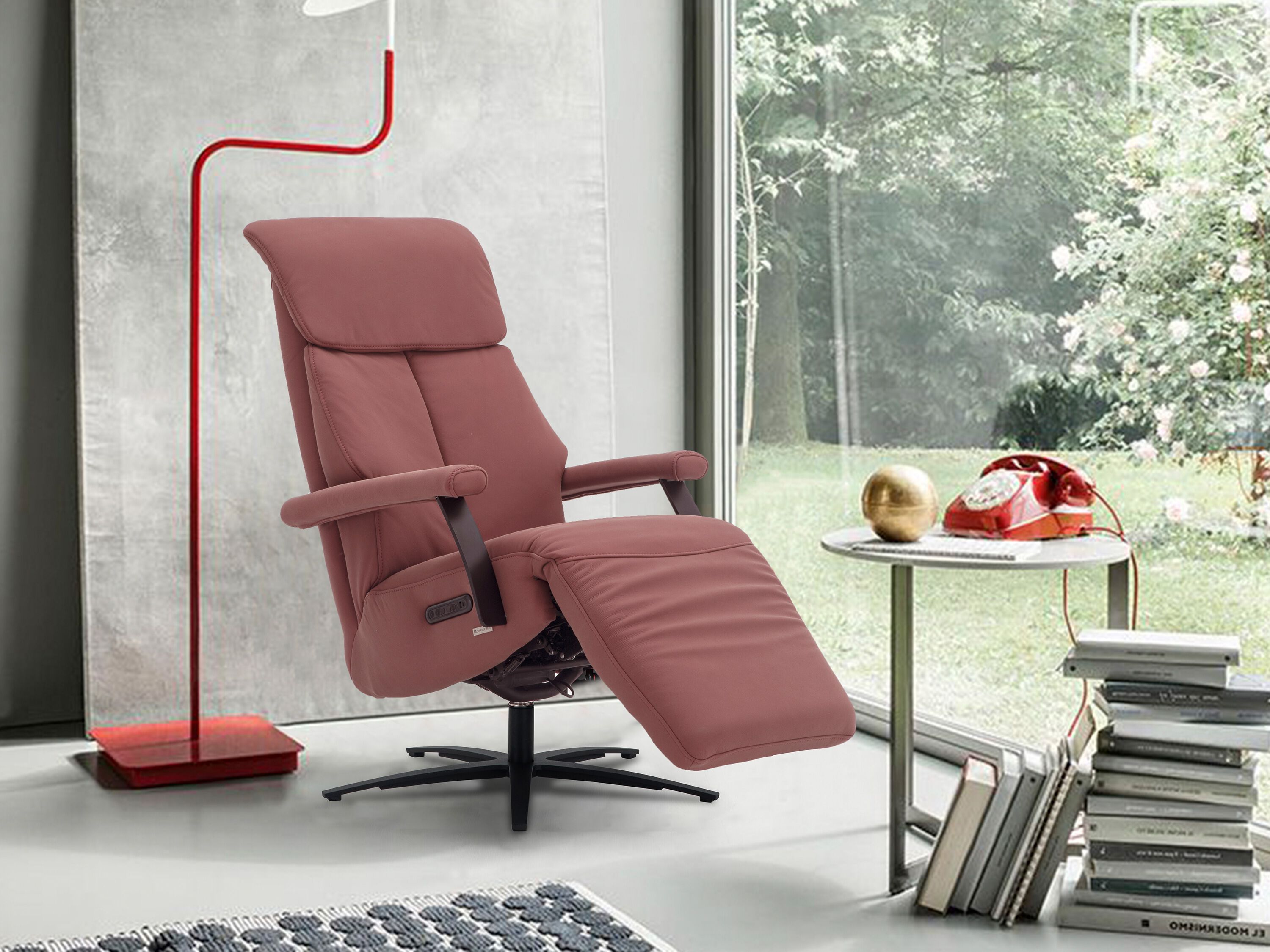 Кожаное кресло с откидывающейся спинкой с электрическим движением CAMPO DE' FIORI CL041 ARCH-00067239 - Вид №24