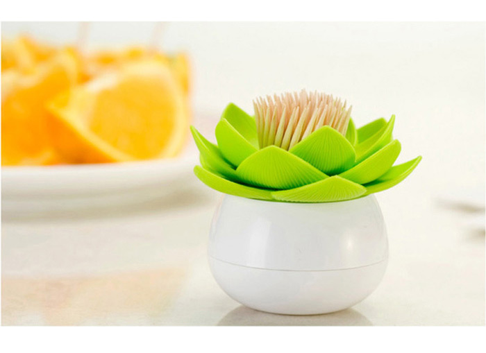 Держатель для зубочисток бело-зеленый Lotus QUALY  00-3871240 Зеленый  - Вид №1