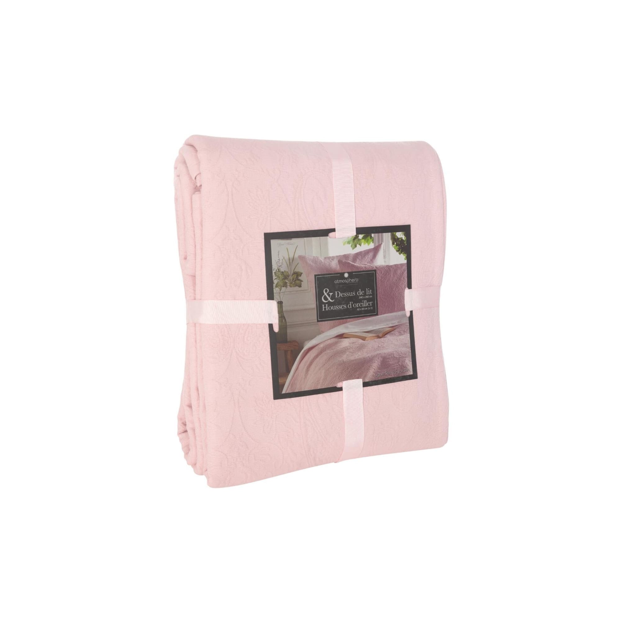 82011287 Покрывало с наволочками, 240х260 см, цвет розовый Santreyd  - Вид №1