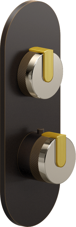 E-8026-R1PNE0-L1BB-OB-T Планка M-Series с 2 ручками - Внешняя часть GRAFF MOD+