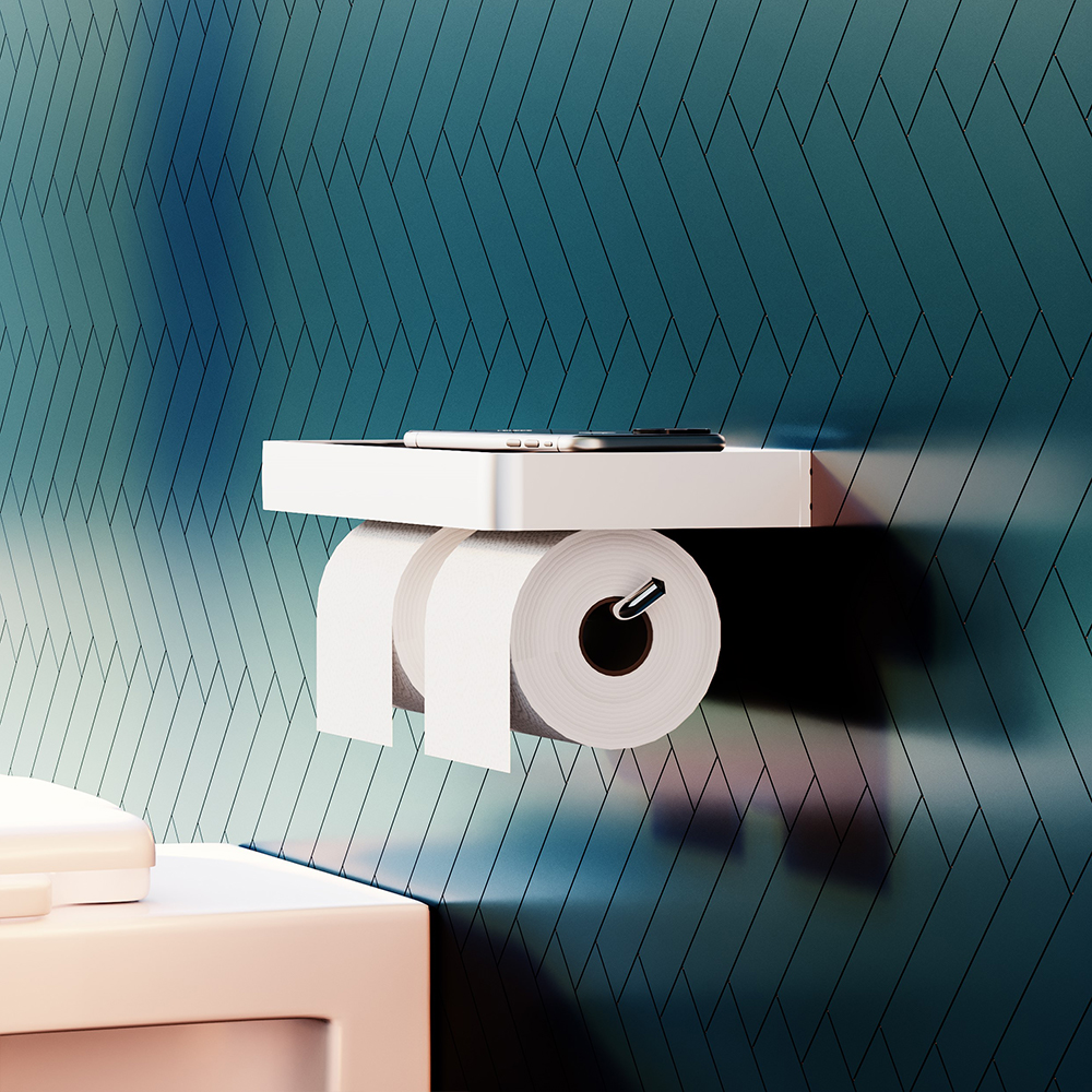 DA77341900 Двойной держатель для туалетной бумаги Damixa Jupiter - Вид №3