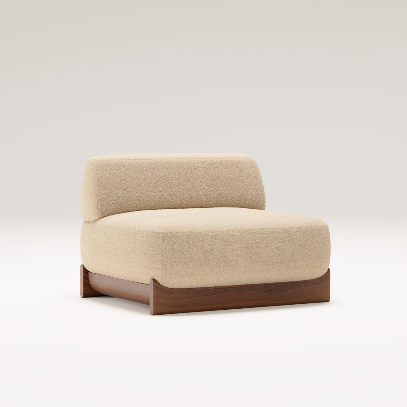 Модульный диван из ткани и ореха Wewood купол ARCH-00072838 - Вид №3