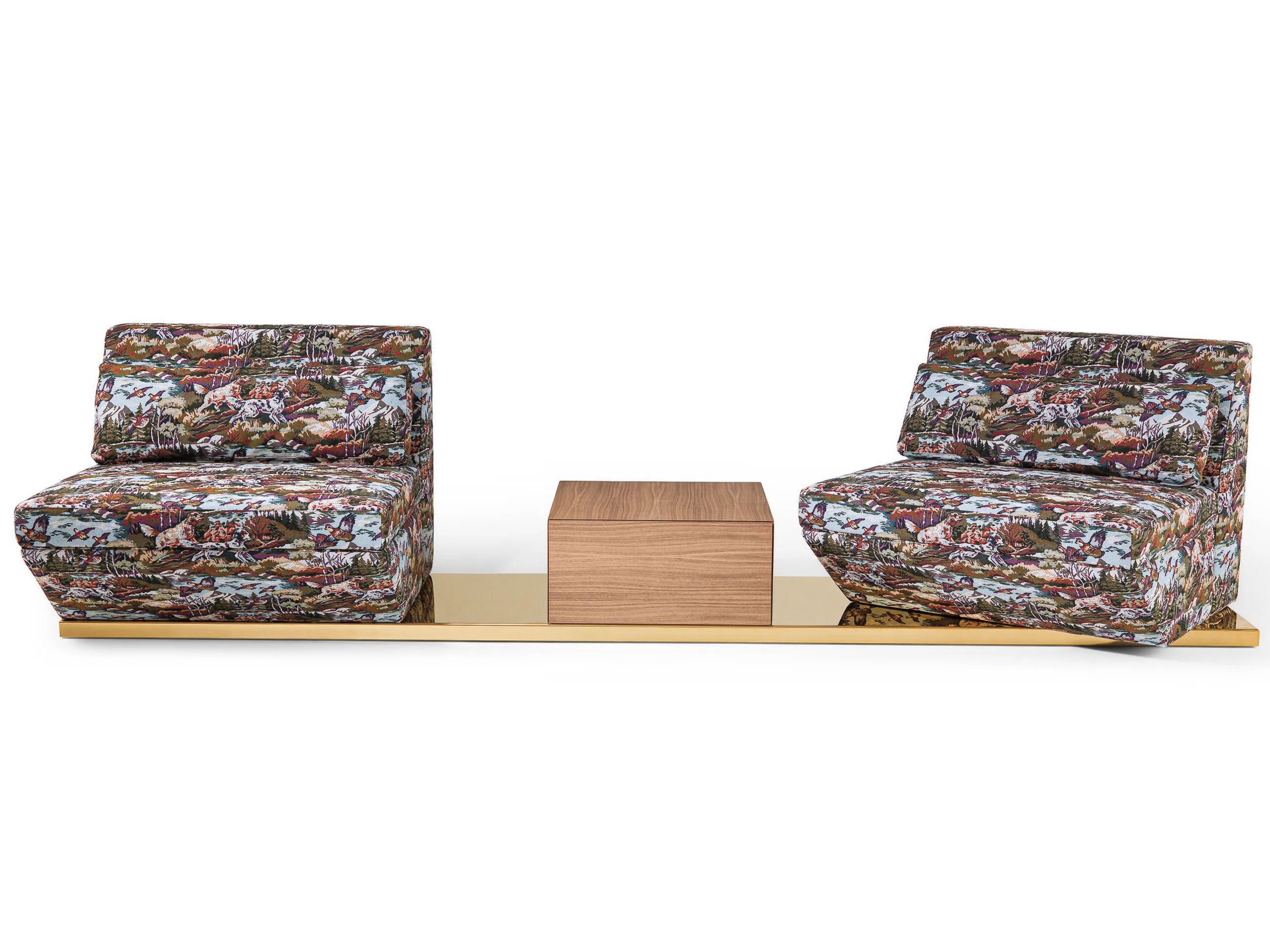 Вращающееся кресло с журнальным столиком Fratelli Boffi Fabula ARCH-00001532